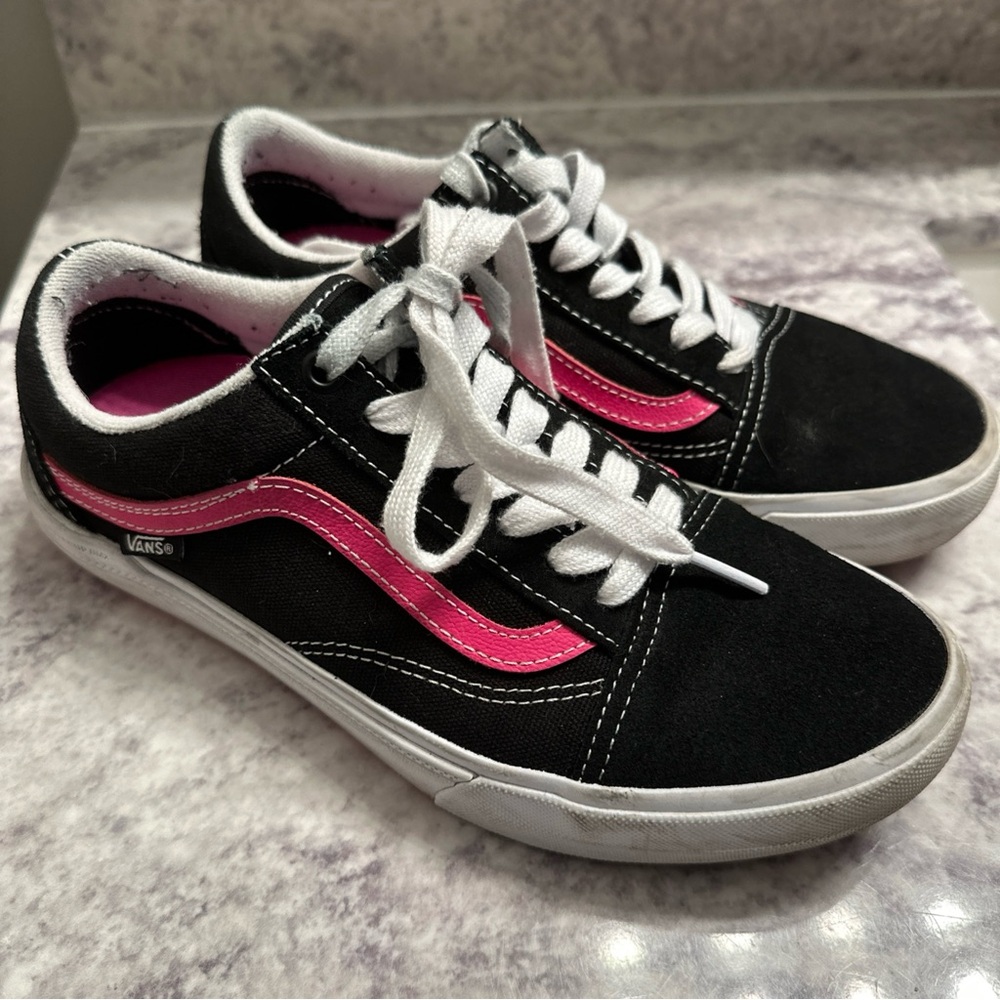 Vans BMX Old Skool Black Neon Pink Size US 6